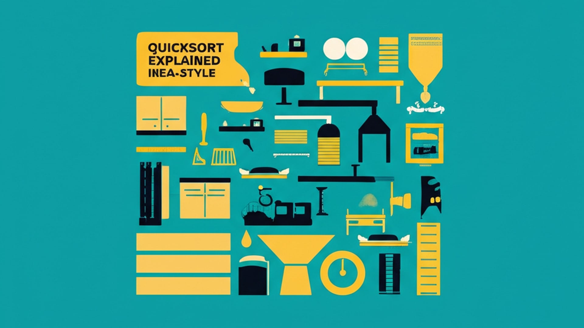 Quicksort explained IKEA-style